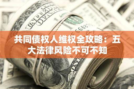 武汉共同债权人维权全攻略：五大法律风险不可不知