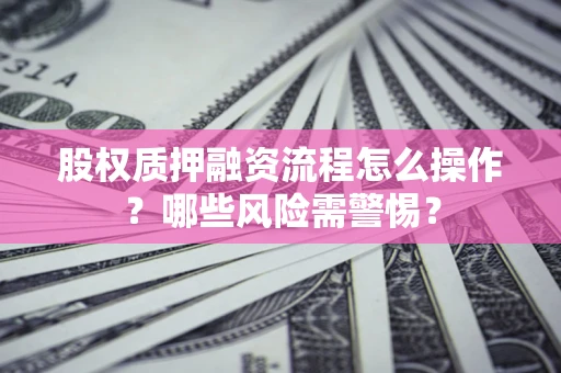 武汉股权质押融资流程怎么操作？哪些风险需警惕？