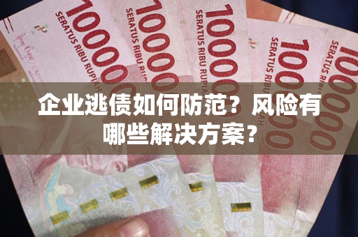 武汉企业逃债如何防范？风险有哪些解决方案？