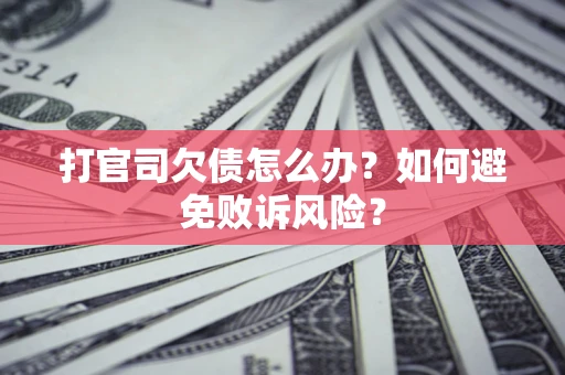 武汉打官司欠债怎么办？如何避免败诉风险？