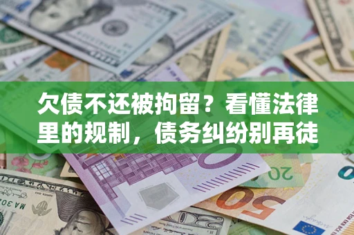 武汉欠债不还被拘留？看懂法律里的规制，债务纠纷别再徒劳奔波