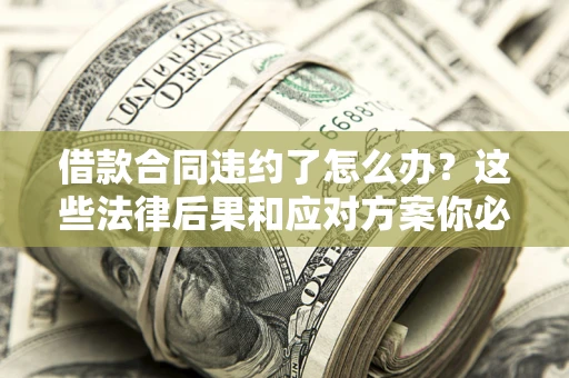 武汉借款合同违约了怎么办？这些法律后果和应对方案你必须知道