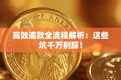 武汉高效追款全流程解析：这些坑千万别踩！