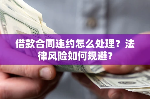 武汉借款合同违约怎么处理？法律风险如何规避？