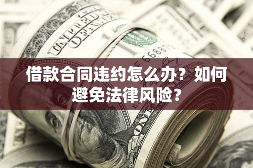 武汉借款合同违约怎么办？如何避免法律风险？
